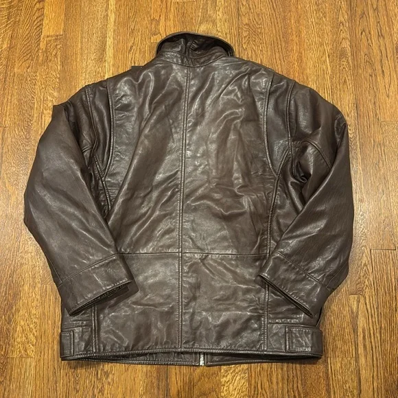 Lamarque Dark Brown Leather Jacket - Picture 8 of 8